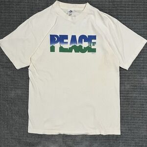 JIM MORRIS 22SS PEACE T-shirt Graphic logo Extinction 80's 90's Crewneck Vtg